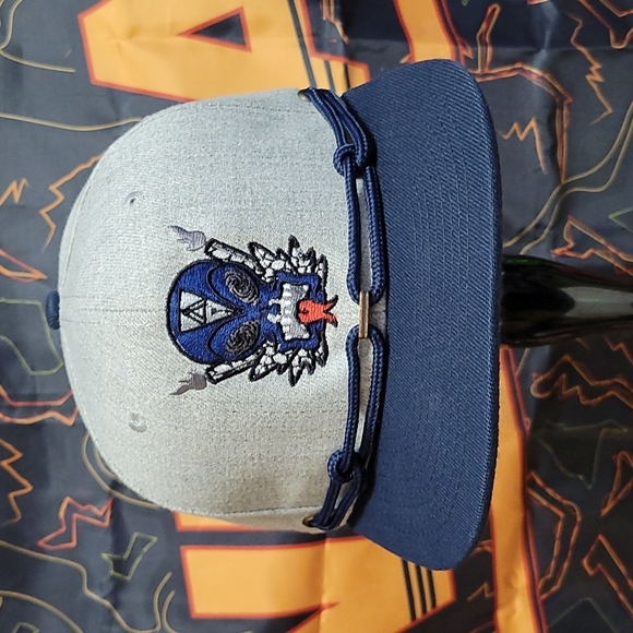 Findlay Hats Snapback Alien Tiki Gray Navy Blue - Picture 1 of 3